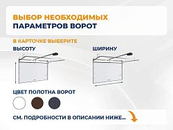 Секционные ворота 2500х2050 мм коричнево-красные DoorHan rsd02