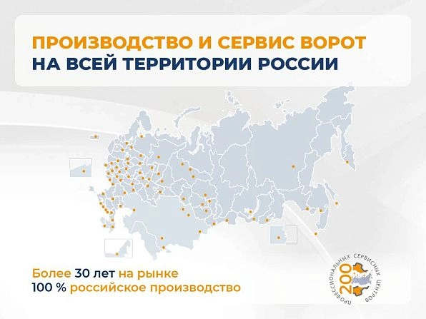 Секционные ворота 2800х2650 мм белые DoorHan RSD02, ulyanovsk.doorhan.ru